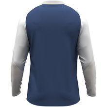 JAKO Sport-Langarmshirt Dynamic (Polyester-Eyelet) nachtblau/weiss/hellgrau Herren
