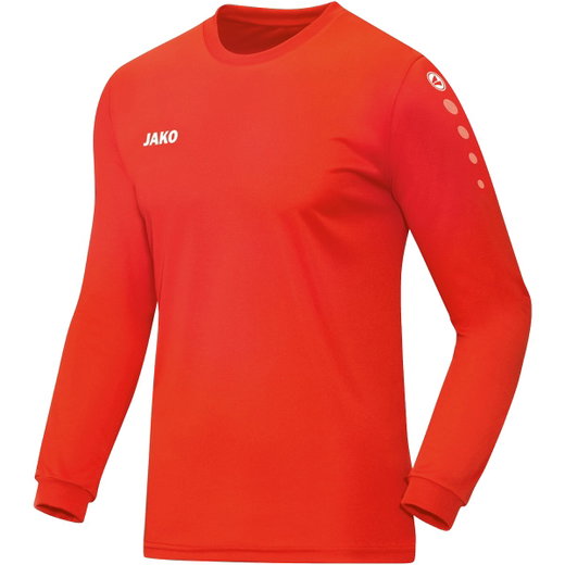 JAKO Sportowa koszulka z długim rękawem Trikot Team (100% poliester) pomarańczowa dziecięca