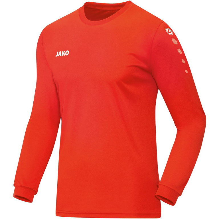 JAKO Sport-Langarmshirt Trikot Team (100% Polyester) orange Kinder