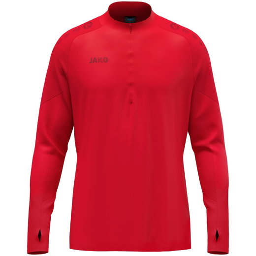 JAKO Langarmshirt Ziptop Light Flow (Keep Dry, maximale Bewegungsfreiheit) rot Herren