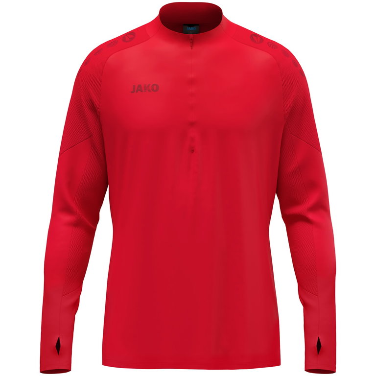 JAKO Langarmshirt Ziptop Light Flow (Keep Dry, maximale Bewegungsfreiheit) rot Herren