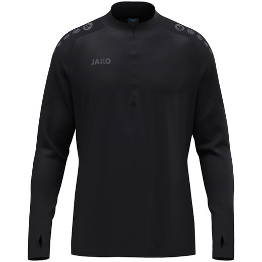 JAKO Langarmshirt Ziptop Light Flow (Keep Dry, maximale Bewegungsfreiheit) schwarz Herren