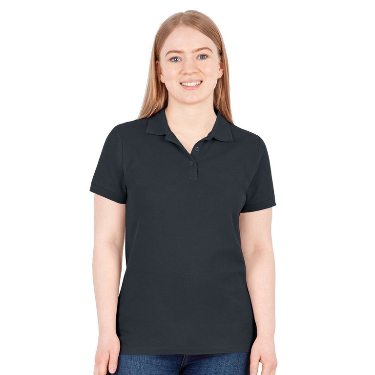 JAKO Freizeit-Polo Organic Pique (Bio-Baumwolle, 200g/m2) anthrazit/grau Damen