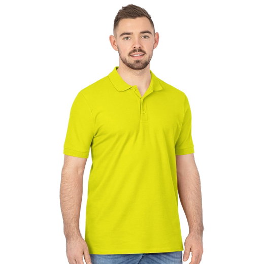 JAKO Freizeit-Polo Organic Pique (Bio-Baumwolle, 200g/m2) limegrün Herren