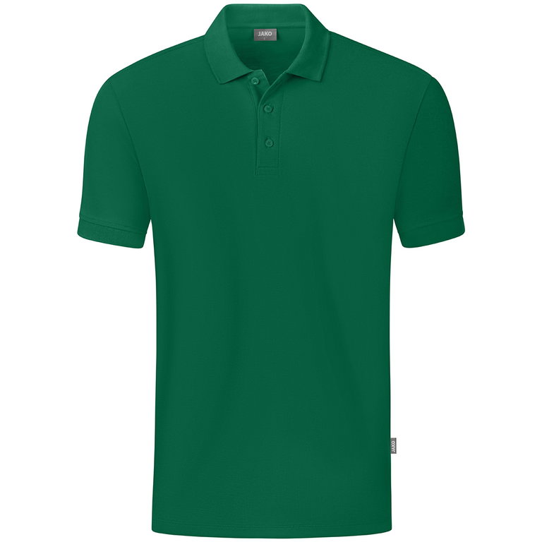 JAKO Leisure Polo Organic Pique (Organic Cotton, 200g/m2) green Boys