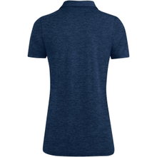 JAKO Sport/Freizeit Polo Premium Basics (Polyester-Stretch-Jersey) dunkelblau meliert Damen