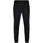 JAKO Trainingshose (Polyesterhose) Challenge (100% Polyester) lang schwarz/rot Jungen