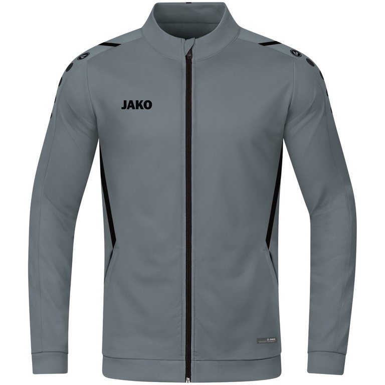 JAKO Trainingsjacke (Polyester) Challenge - Seitentaschen, moderner Look dunkelgrau Jungen/Mädchen