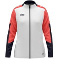 JAKO Trainingsjacke (Polyester) Dynamic (100% rec. Polyester) weiss/coralrot/marineblau Damen