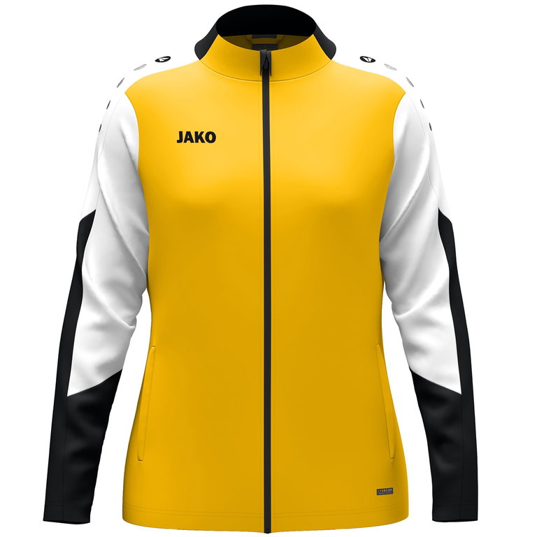 JAKO Trainingsjacke (Polyester) Dynamic (100% rec. Polyester) gelb/weiss/schwarz Damen