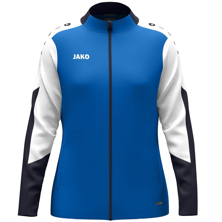 JAKO Trainingsjacke (Polyester) Dynamic (100% rec. Polyester) royalblau/weiss/marineblau Damen
