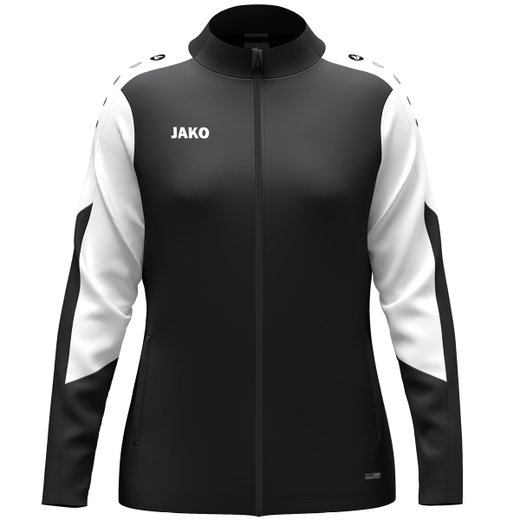 JAKO Trainingsjacke (Polyester) Dynamic (100% rec. Polyester) schwarz/weiss/anthrazitgrau Damen