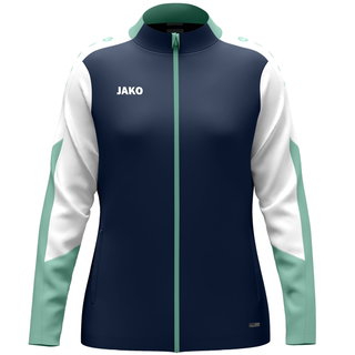 JAKO Trainingsjacke (Polyester) Dynamic (100% rec. Polyester) marineblau/weiss/mintgrün Damen