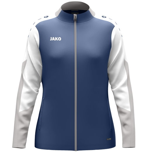 JAKO Trainingsjacke (Polyester) Dynamic (100% rec. Polyester) nachtblau/weiss/hellgrau Damen