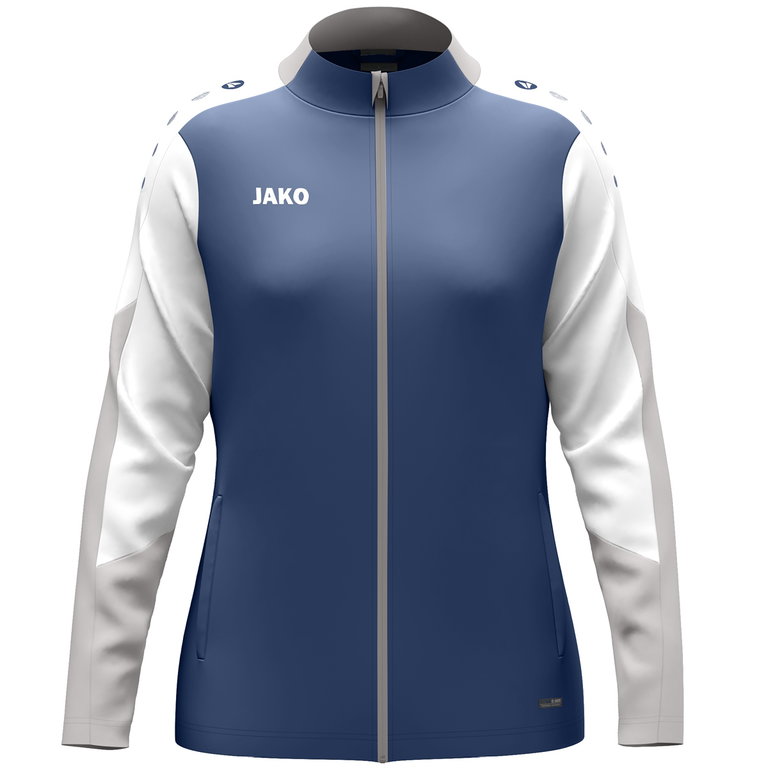 JAKO Trainingsjacke (Polyester) Dynamic (100% rec. Polyester) nachtblau/weiss/hellgrau Damen
