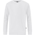 JAKO Langarmshirt Sweat Organic (Freizeit, Bio-Baumwolle) weiss Herren