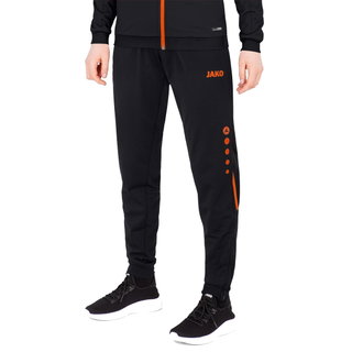 JAKO Trainingshose (Polyesterhose) Challenge (100% Polyester) lang schwarz/orange Damen