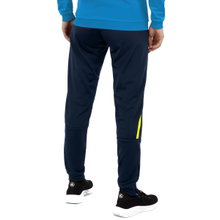 JAKO Trainingshose (Polyesterhose) Challenge (100% Polyester) lang dunkelblau/gelb Damen