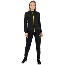 JAKO Trainingsanzug Polyester Challenge (Jacke und Hose) schwarz/gelb Damen