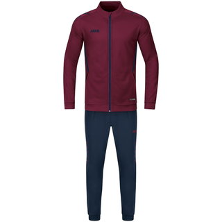 JAKO Trainingsanzug Polyester Challenge (Jacke und Hose) weinrot/dunkelblau Jungen