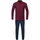 JAKO Polyester Challenge Training Suit (Jacket and Trousers) Burgundy/Navy Boys