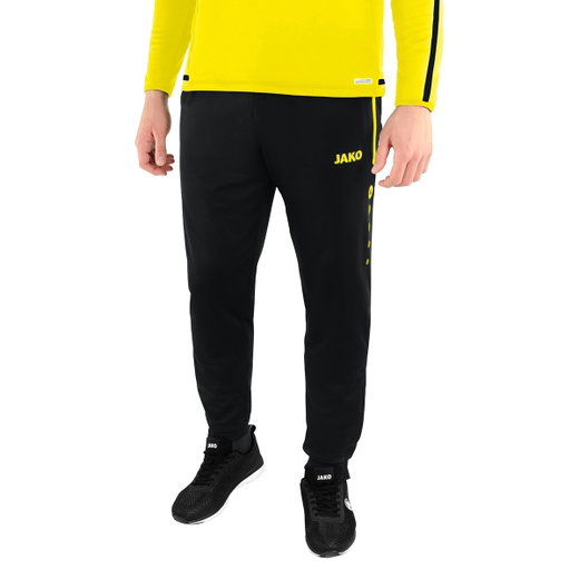 JAKO Trainingshose Polyesterhose Competition 2.0 lang schwarz/gelb Herren