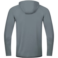 JAKO Training Jacket Challenge with Hood in Stone Grey/Black Boys