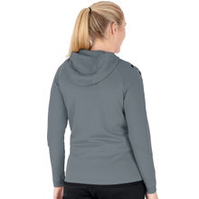 JAKO Trainingsjacke Challenge mit Kapuze steingrau/schwarz Damen