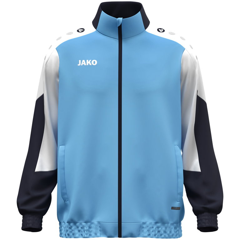 JAKO Kurtka treningowa (kurtka siatkowa) Dynamic - Stretch-Micro-Twill - niebieska/biała/granatowa dla mężczyzn