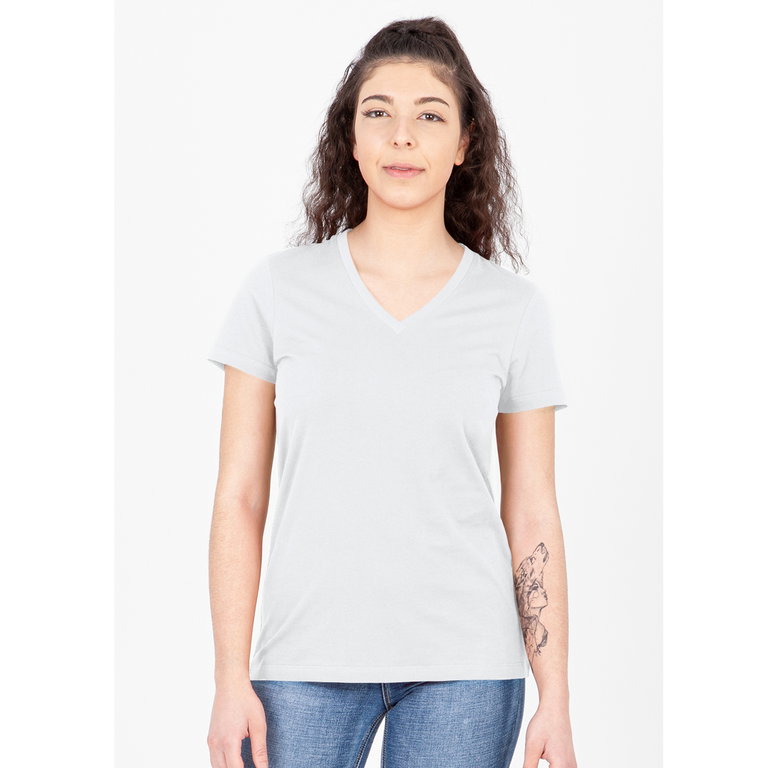 JAKO Freizeit-Shirt Organic (Bio-Baumwolle) weiss Damen