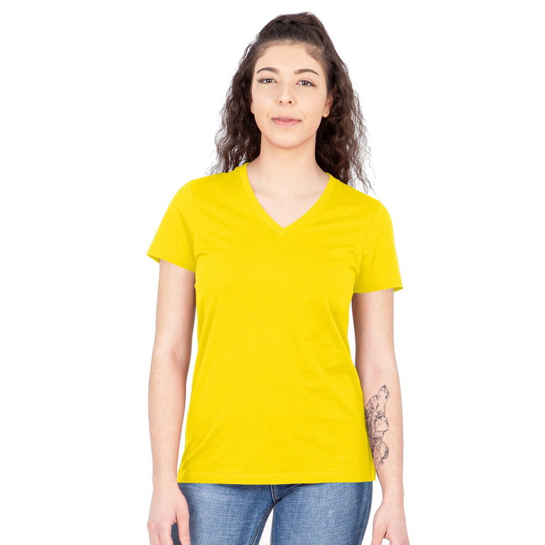 JAKO Freizeit-Shirt Organic (Bio-Baumwolle) gelb Damen