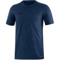 JAKO Sport/Freizeit Tshirt Premium Basics (Polyester-Stretch-Jersey) dunkelblau meliert Herren