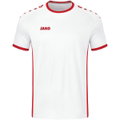 JAKO Sport-Tshirt Trikot Primera Kurzarm (schlichtes Design, Polyester-Interlock) weiss/rot Kinder