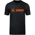 JAKO Freizeit-Tshirt Promo (Bio-Baumwolle) schwarzmeliert/orange Jungen