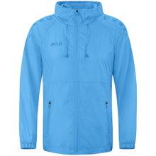 JAKO Lightweight Flow Functional Jacket with Hood (wind and water-repellent) sky blue Men's