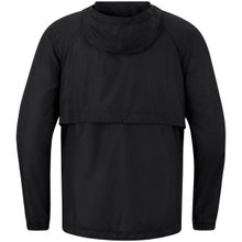 JAKO Lightweight Flow Functional Jacket with Hood (wind and water repellent) black men's