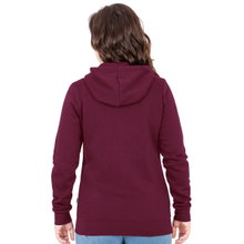 JAKO Kapuzenjacke Organic (Bio-Baumwolle) weinrot Damen