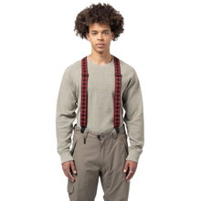 Arcade Hosenträger Jessup Plaid rot/schwarz