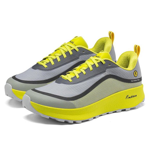 Joe Nimble Trail Running Shoes Addict Flow Trail grey/yellow Men's