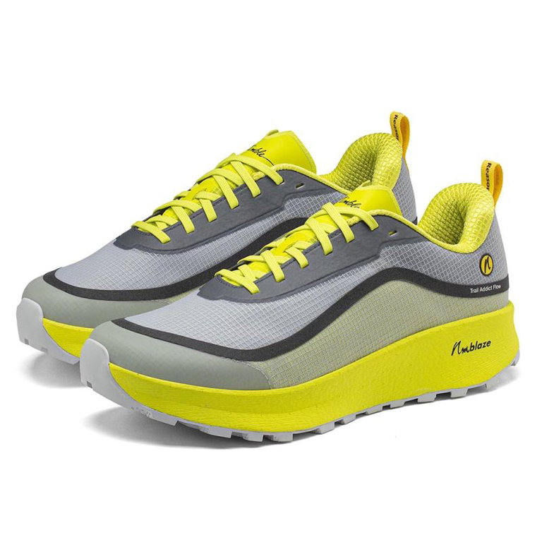 Joe Nimble Trail-Laufschuhe Addict Flow Trail grau/gelb Herren