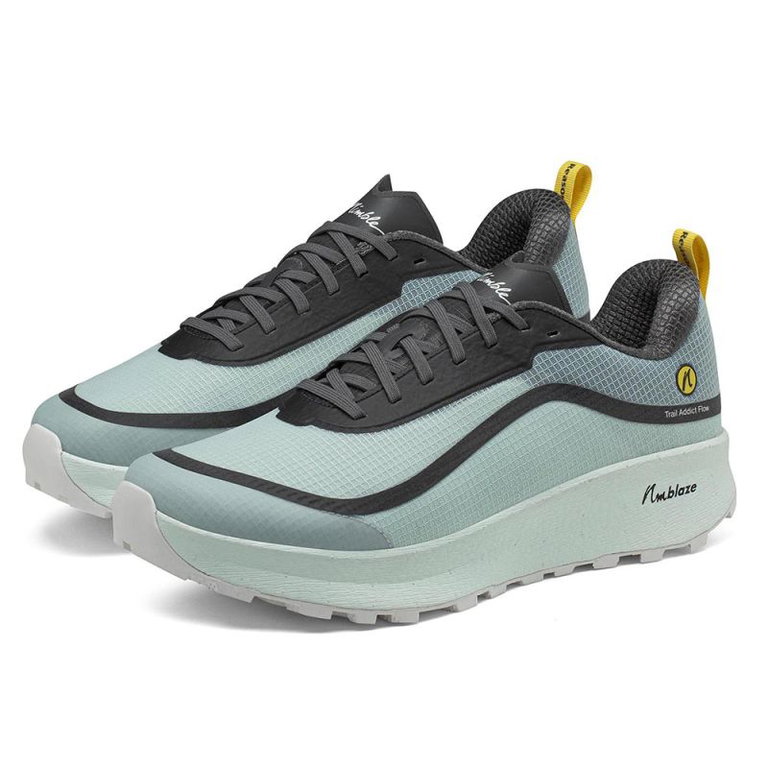 Joe Nimble Trail-Laufschuhe Addict Flow Trail grau/mintgrün Damen