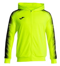 Joma Elite XI Full-Zip Hooded Jacket (Fleece Lining) Fluorescent Yellow/Black Men's