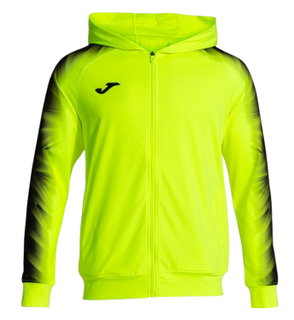 Joma Kapuzenjacke Elite XI Full-Zip (Fleece-Futter) fluogelb/schwarz Herren