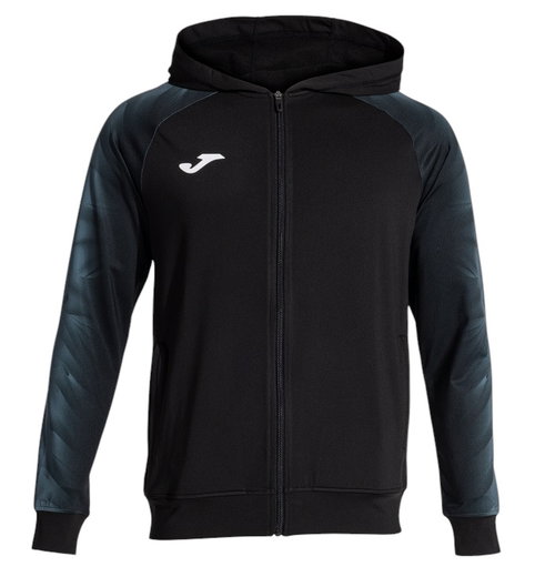 Joma Kapuzenjacke Elite XI Full-Zip (Fleece-Futter) schwarz/anthrazitgrau Herren