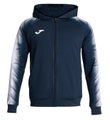 Joma Kapuzenjacke Elite XI Full-Zip (Fleece-Futter) marineblau/weiss Herren