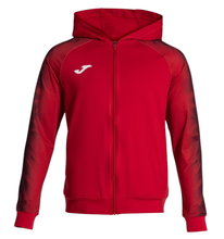 Joma Elite XI Full-Zip Hooded Jacket (Fleece Lining) red Men's