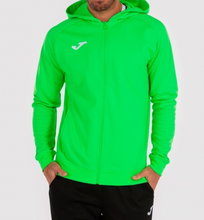 Joma Menfis Hoodie Full-Zip Neon Green Men's Hooded Jacket