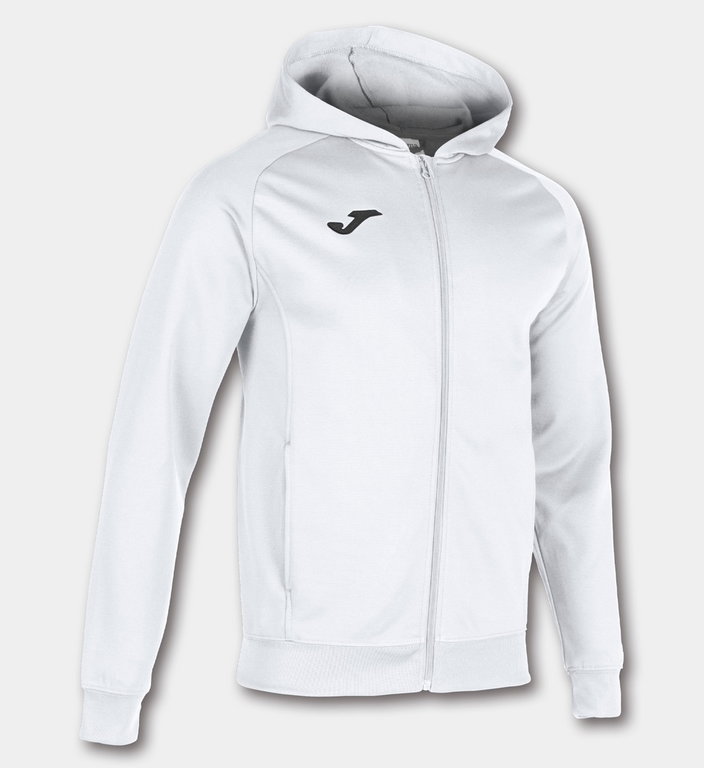 Joma Kapuzenjacke Menfis Hoodie Full-Zip weiss Herren