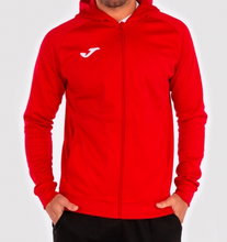 Joma Menfis Hoodie Full-Zip Red Men's Hooded Jacket