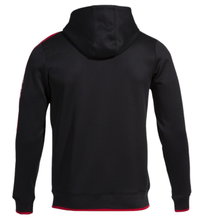 Joma Hooded Jacket Olimpiada Full-Zip (Fleece Lining) black/red Men's